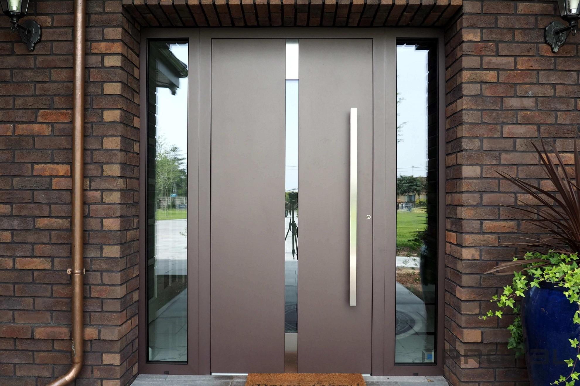 Decalu-panel-doors-PROFAL-realisation Aluminium windows and doors manufacturer UK - Profal Aluminium