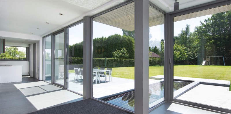 visoglide-inside-view - Aluminium windows and doors manufacturer UK - Profal Aluminium