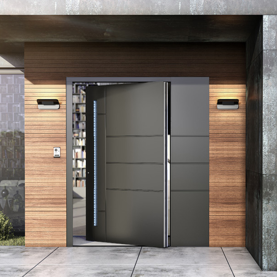 Pivot Front Doors - Aluminium windows and doors manufacturer UK - Profal Aluminium